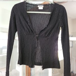 90s Evolution (older branding please see tag ) sheer cardigan in small